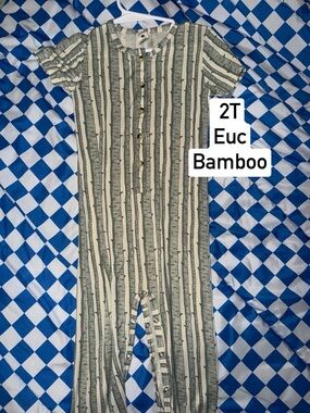 kate quinn Green and Cream Striped Bamboo One-Piece Bodysuit